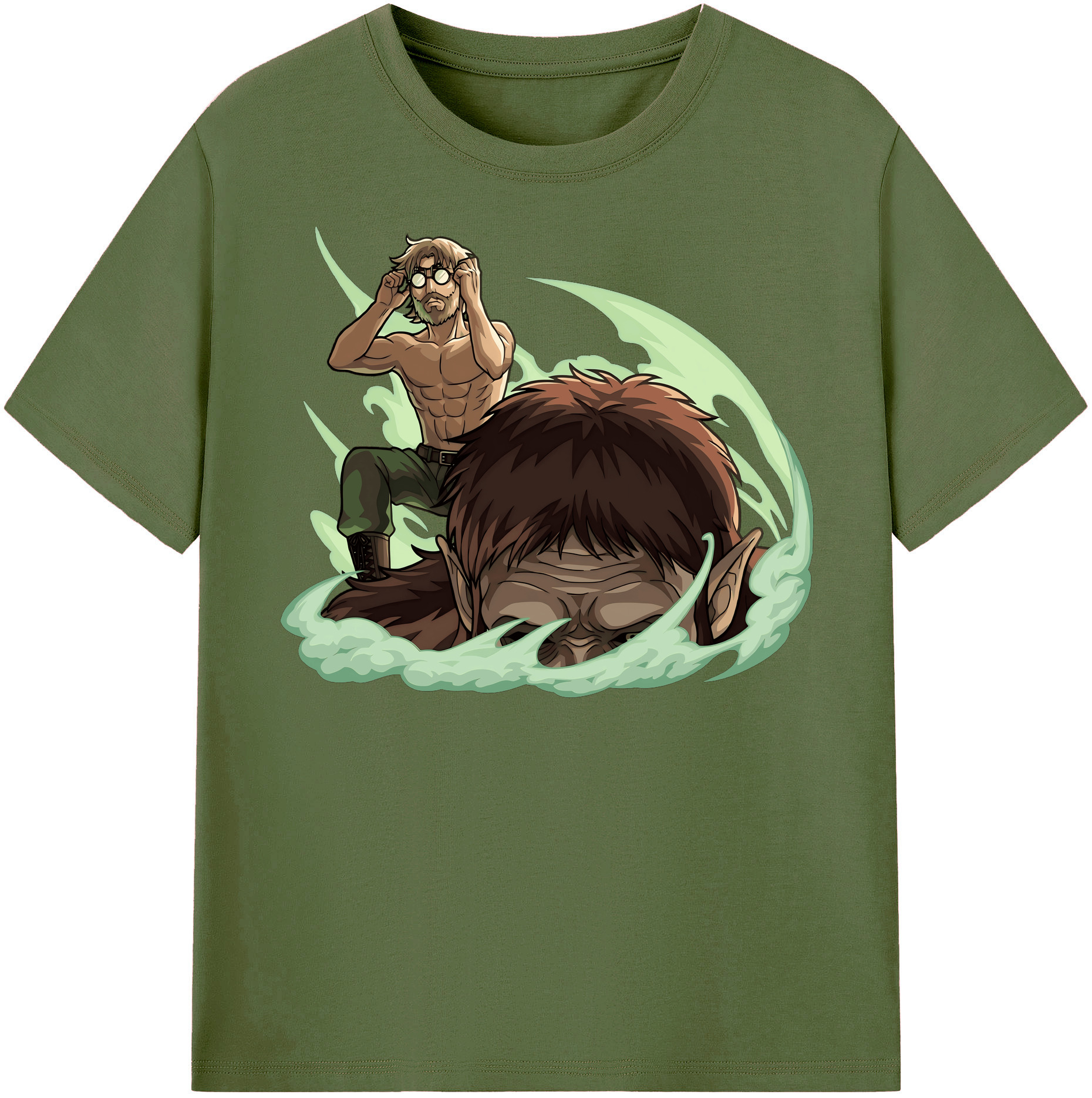 （画像用） 進撃の巨人 Attack on Titan 綿100％半袖Tシャツ（フロントプリント）